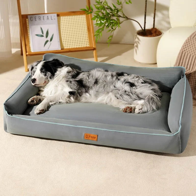 Luxury Canvas Pet Bed Large Chew Proof Extra Dog Beds Waterproof and Bite resistant Dog Bed