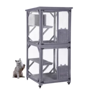 Luxury Cat Play Cage Pet Houses Pet Furniture Wooden Cat Sleeping Rest House