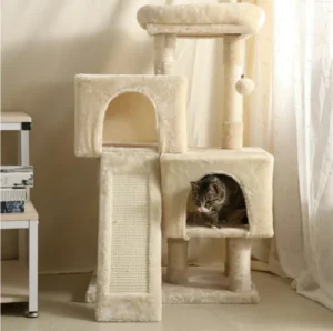 Luxury Cat Scratcher Tree Wooden Cat Scratcher From China Factory Sisal Plastic and Paper Material for Cat Playing