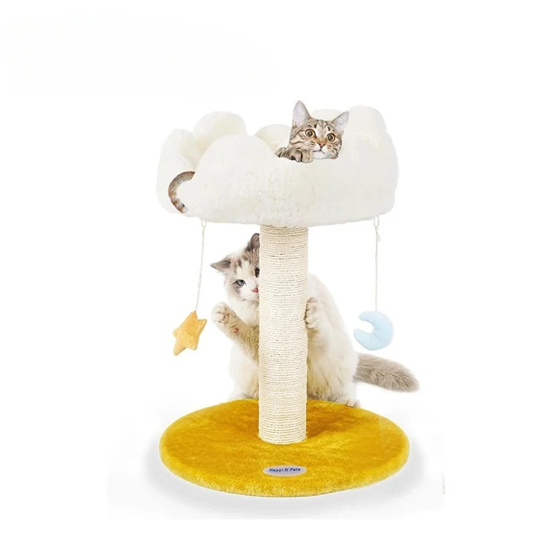Luxury Cat Tree Scratcher Small Large Cat Cute Flower Type Climbing Frame Sisal Wood Scratching Post Pet Cat Furniture