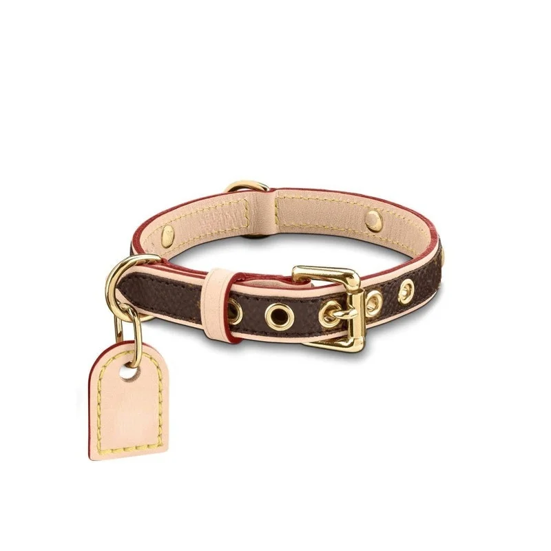 Luxury Designer Pet Dog Collars and Leash Sets, Personalized Cat Collar Accessories