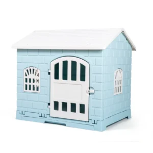 Luxury Detachable Washable PP Plastic Pet Houses Outdoor Kennel for Dogs Cats with Toilet