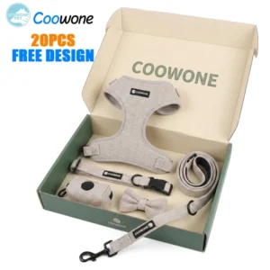 Luxury Dog Harness No Pull Full Dog Harness Set Dog Leash and Collar Set Pet Harness for Dogs Private Label Pet Collars Leashes