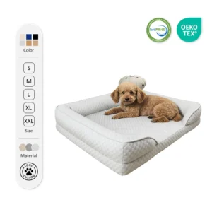 Luxury Dog Sofa Cooling Pet Dog Orthopedic Bed High Density Orthopedic Foam Custom Size Dog Bed