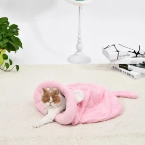 Luxury Eco Friendly 4 Color Cat Mats Puppy Cushion Rabbit Bed Plush Soft Warm Cat Bed