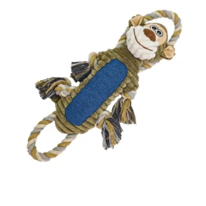 Luxury Eco Friendly Plush Casual Pet Squeak Toy Bite Resistant Interactive Dog Toy with Cartoony Design