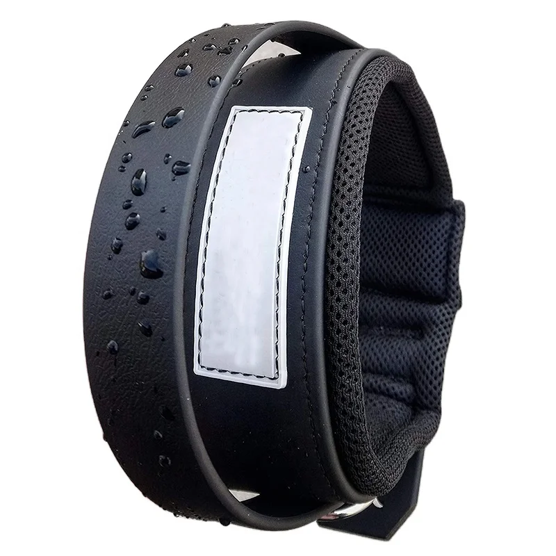 Luxury Elegant Solid Pattern Personalized Waterproof Collar Heavy Duty for Big Dogs
