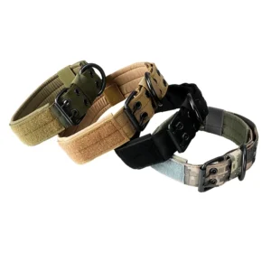 Luxury Fashion Heavy Duty Big Pet Dog Collars and Leashes Metal Buckle Custom Brand Logo Dog Collars Wide for Dogs