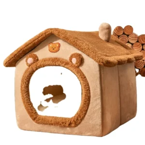 Luxury Foldable Detachable Cat House Small Dog Medium Cat Washable Breathable Comfortable Cave Pet Supplies Animal