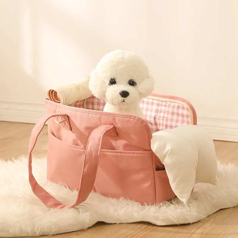 Luxury Foldable Pet Travel Carrier Bag Comfortable Portable Container for Small Dogs and Cats for Outings Traveling