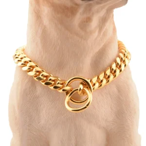 Luxury Heavy Duty Dog Collar High Quality Steel Stainless Steel Dog Chain Pet Collar for Cats Dogs