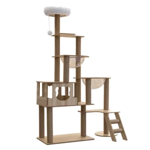 Luxury High Quality Solid Wood Cat Climbing Frame for Large and Small Cats Cat Trees & Scratcher