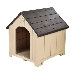 Luxury Large Dog House with Removable Cleaning Feature Solid Pattern Plastic Pet Villa Carrier Button Closure Type for Cats Dogs