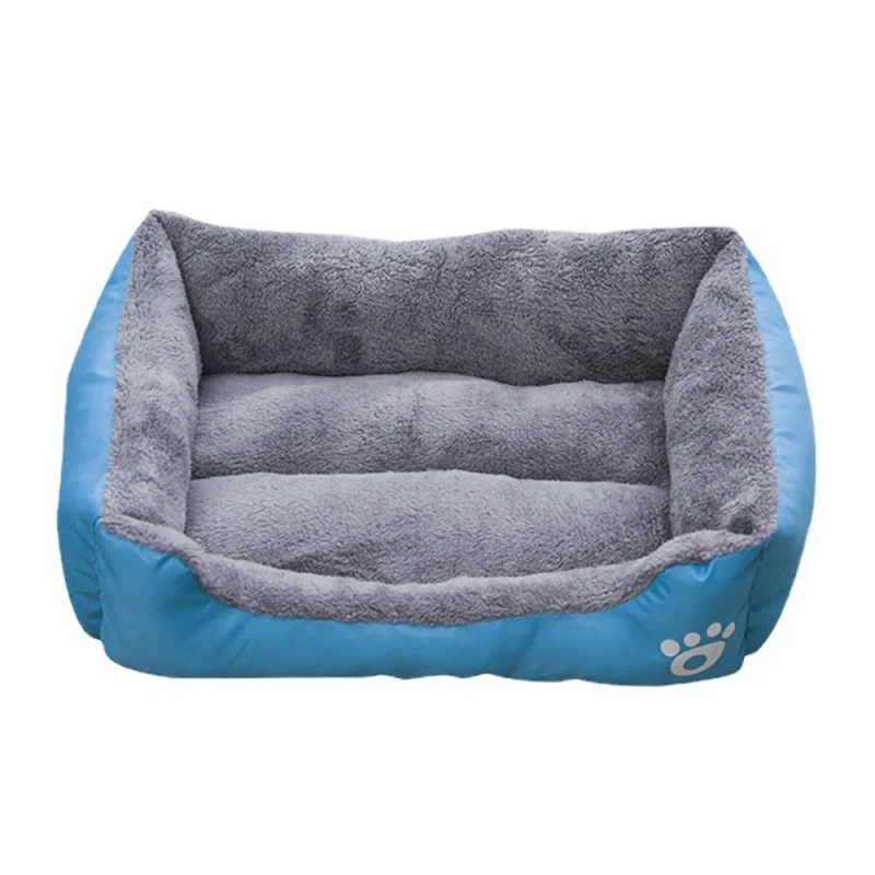 Luxury Large Plush Dog Pet Bed Comfortable Cozy Modern Style Eco Friendly Solid Animal Pattern Waterproof Winter Sunggle Sofa