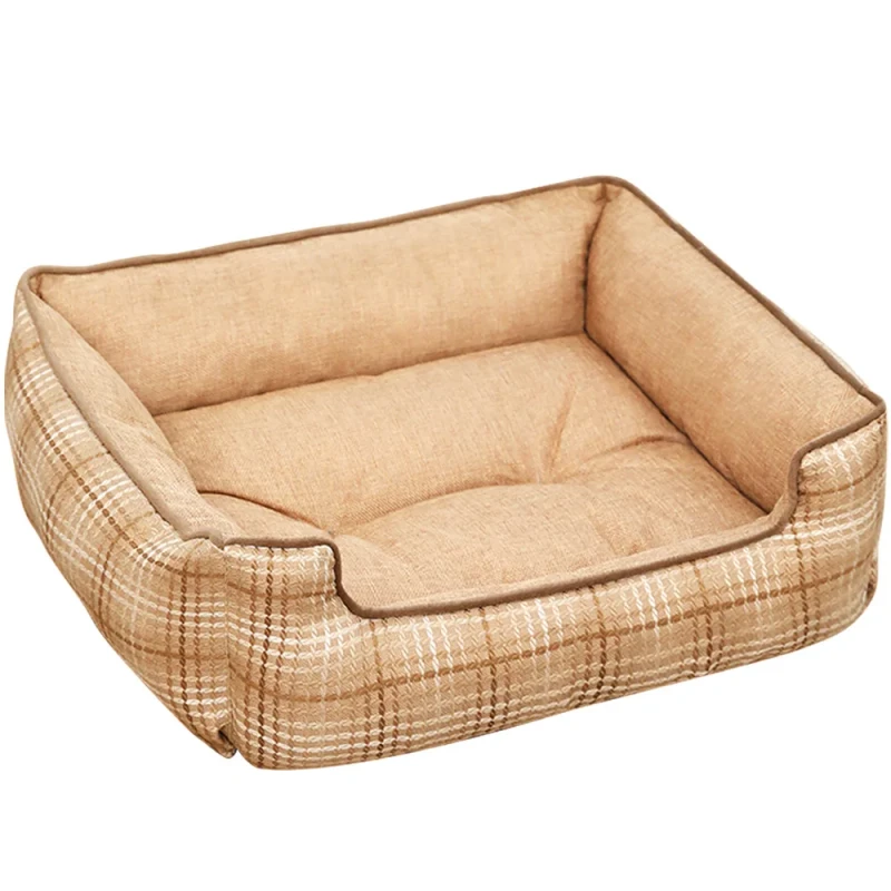 Luxury Large Washable Orthopedic Pet Dog Bed Cats Dogs Cushion Comfortable Square Pet Beds