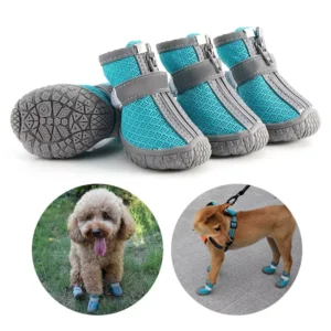 Luxury Modern Breathable Mesh Cloth Pet Shoes Socks Medium Large Dogs Winter Summer Use Anti Drop Design Solid Pattern