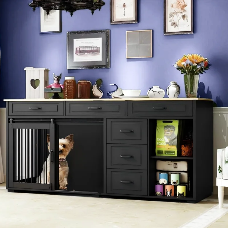 Luxury Modern MDF Pet House Closure Indoor Winter Kennel Cat Nest Cabin Dog Villa Pet Houses Furniture