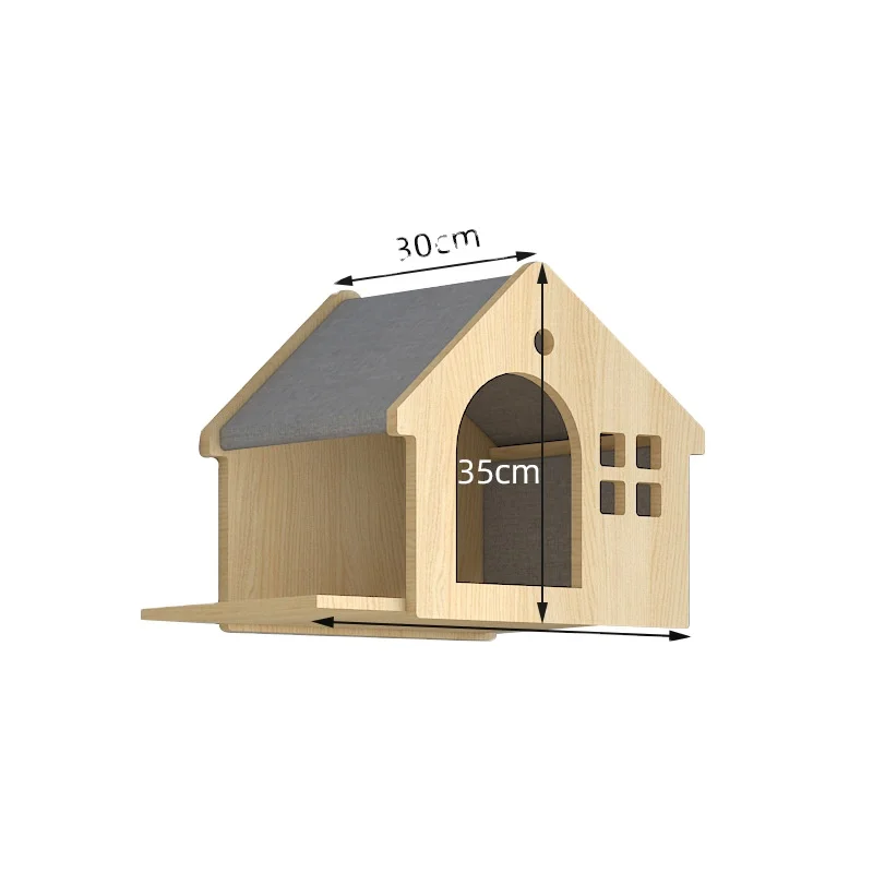 Luxury Modern Medium sized Solid Wood Eco Friendly Indoor Use Pet Dog Houses All Seasons Cages with Push Up Closure
