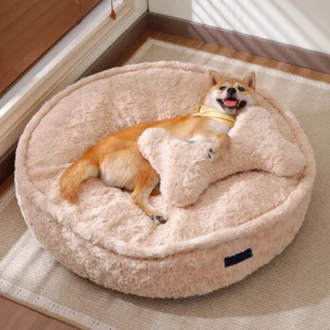 Luxury Modern Soft Solid Pet Bed Dog Cushion Removable Washable Cover OEM Pet Accessories for Home All Seasons