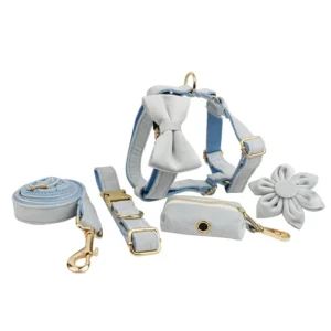 Luxury Multi Colors Pet XS XL Harness Set Dog Collars and Leash Small Medium Large Dog Leads Accessory