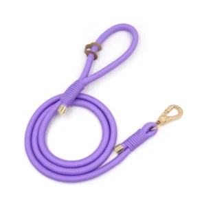 Luxury New Hand Woven Thick Round Rope Dog Leash with Reflective Feature
