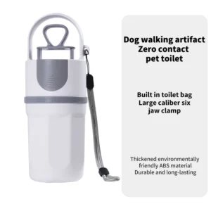 Luxury New Lightweight Portable Silicone Poop Scooper Waste Picker Bag Dispenser Eco Friendly Reusable Pet Waste Disposal for