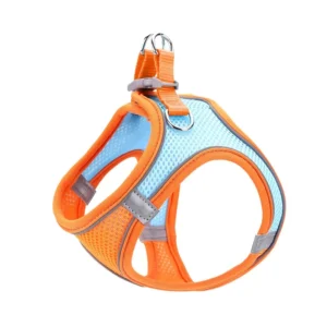 Luxury Nylon Adjustable Pet Harness Set with Leash for Dogs Lightweight Comfortable Reflective Pet Leashes Outdoor Training