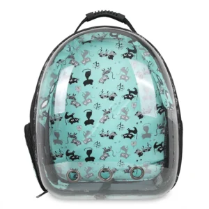 Luxury Outdoor Oxford Soft-Sided Cat Carrier Airline Approved Travel Bag with Zipper Closure Animal Pattern