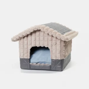 Luxury Pet Bed Unique Pet Cage Cat Bed Soft Comfortable Dog Kennel with Roof Removeable Dog Bed Pet Accessories