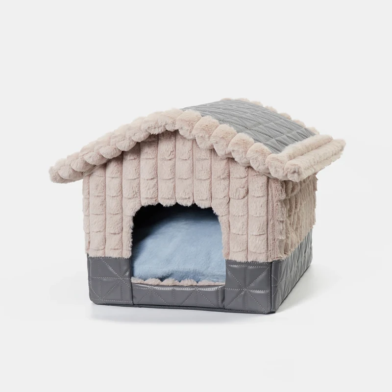 Luxury Pet Bed Unique Pet Cage Cat Bed Soft Comfortable Dog Kennel with Roof Removeable Dog Bed Pet Accessories
