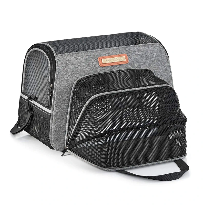 Luxury Pet Carrier Airline Approved Premium Under Seat Compatibility for Dogs and Cats Pet Supplies