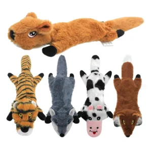 Luxury Pet Plush Toy Durable Cow Shape Dog Chew Toys Funny Soft Pet Squeak Toys With Price