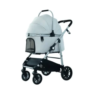 Luxury Pet Stroller With 4 Wheels Easy Foldable Small Size Trolley for Car Outdoor Walking Travel Cats Dogs