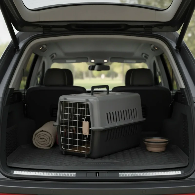 Luxury Pet Travel Carrier Metal Door Solid PP Material Carrying Case Pet Carrier for Air Travel