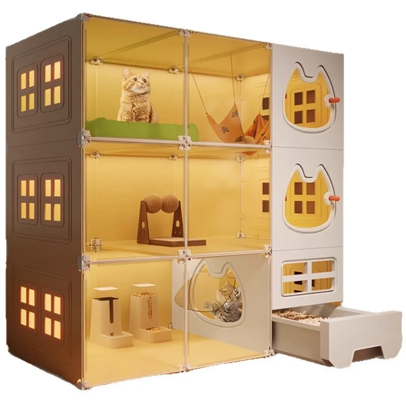Luxury PetHouse Indoor Pet Furniture Comfortable Pet Nest Warm for Cat Dog Small Pet Sleeping Resting Home Use
