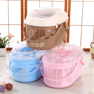 Luxury Plastic Fashion Airline Approved Pet Transport Box Cat Dog Cage