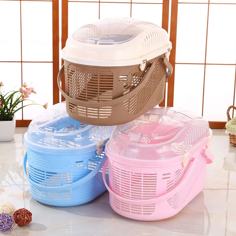 Luxury Plastic Fashion Airline Approved Pet Transport Box Cat Dog Cage