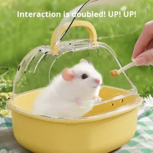 Luxury Plastic Round Eco-friendly Small Animal Supplies Large Space Outdoor Pet Villa Cage for Golden Hamsters