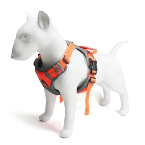 Luxury Polyester Dog Harness with Buckle Closure and Ribbon Decoration Quick Release Comfort Design for Medium Large Dogs
