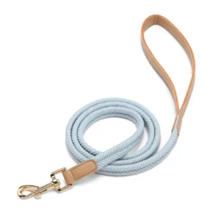 Luxury Solid Polyester Dog Collar Leash Set Nylon Personalized Custom Bowknot Dog Leash PDD 011