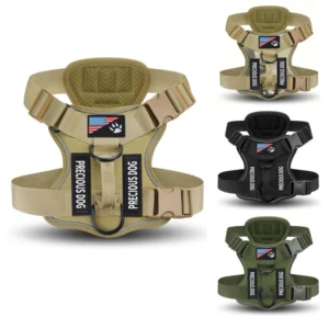 Luxury Striped Pet Accessories High Quality Nylon Dog Harness Lead Walking Rope Set Shock Absorption Fashion Vest for Pets