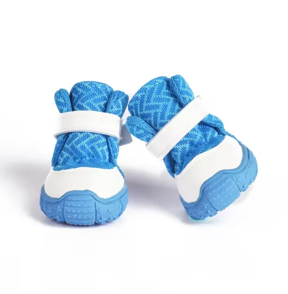 Luxury Summer Pet Socks Winter Waterproof Breathable Dog Shoes Non Slip Reflective Solid Pattern Fashion Boot Made Cloth Rubber