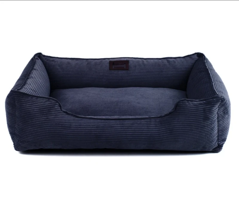 Luxury Ultra Soft Waterproof Rectangle Pet Bed for Dogs Cats Modern Plush Solid Sponge Fill Washable Dog Bed