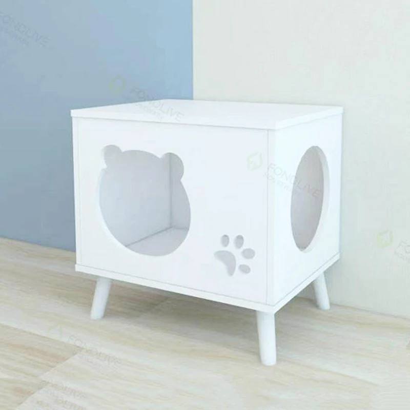 Luxury Wooden Indoor Washable Doghouse Cat's Nest Dog Beds Covered Pet Houses & Furniture