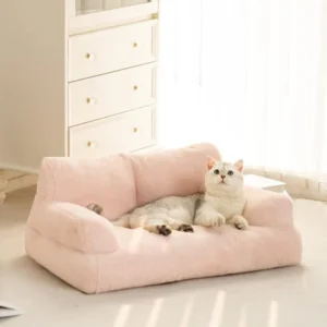 Luxury pink Pet Accessories Bed Portable Dog Couch Bed Sofa Easy Clean Deluxe Dog Cushion Beds Dropshipping