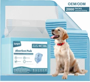 Lynpet Factory Price Super Absorbent Quick dry Leak Proof Disposable Dog Pee Pad Pet Training Pad