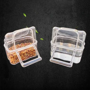 Lynpet Plastic Food Cup for Small to Medium Sized Parrots for Cage-Free and Caged Birds Quality Bird Supplies