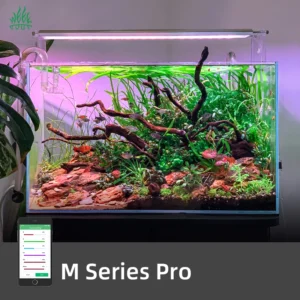 M600K PRO WRGB+UV Full Spectrum Dimmable LED Aquarium Light for Aquarium Fish Tank Aquascape