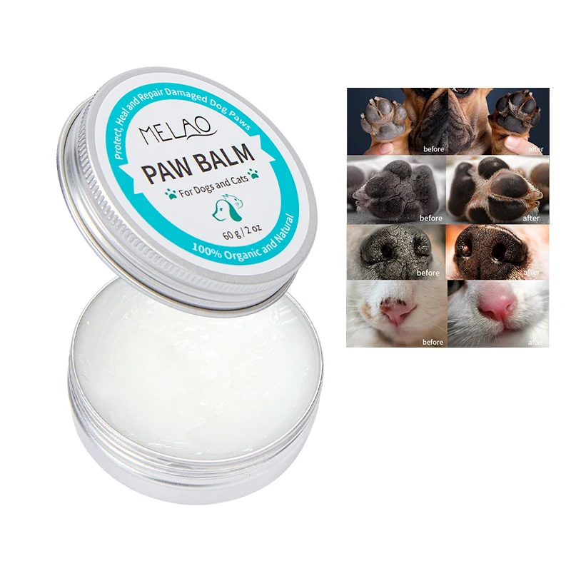MELAO Pet Supplies Products Private Label Natural Dog Paw Wax Protection Soother Paw and Nose Custom Pet Paw Balm for Dogs Cats