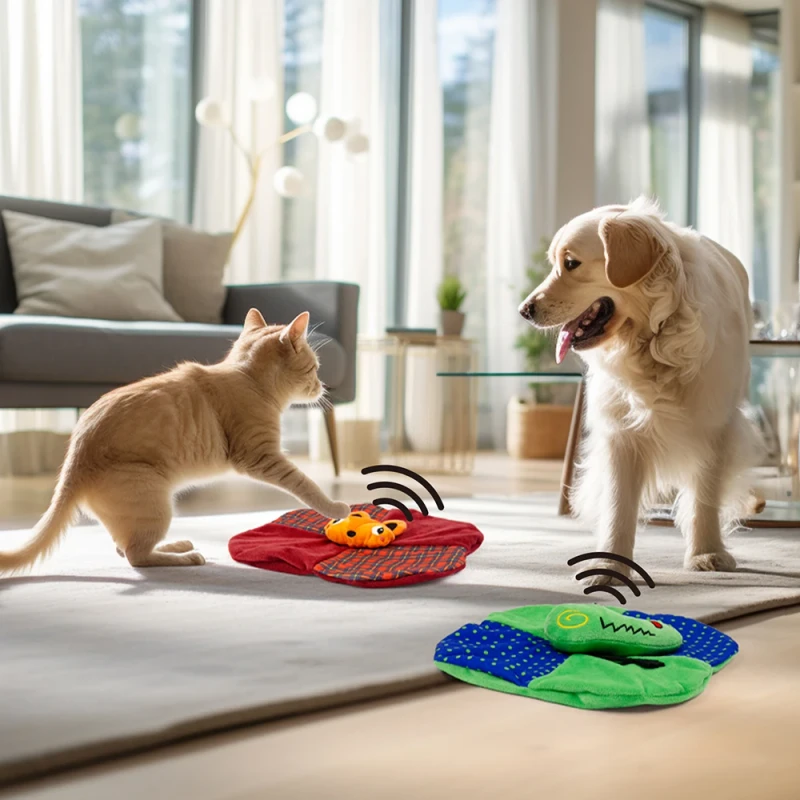 MIDEPET Best Pet Supplies Tough and Fun Squeak Plush Dog Toys Cute Animal Toys for Medium and Large Dogs